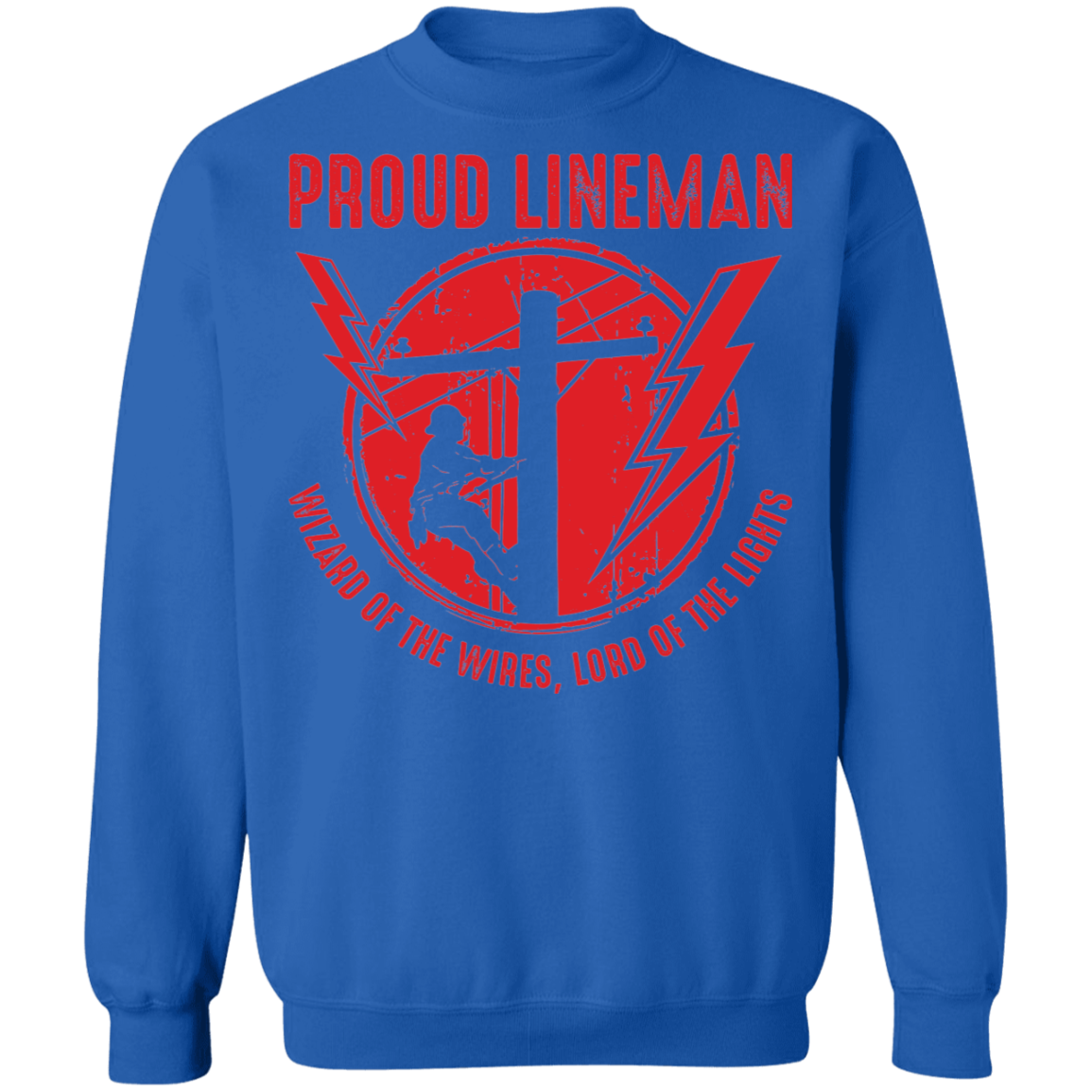 Proud Lineman Crewneck Sweatshirt