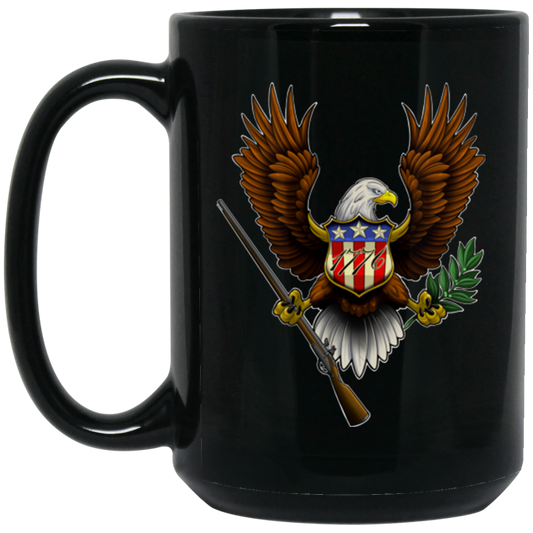 1776 Eagle Revolution 15 oz. Black Coffee Mug