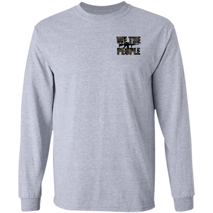 We the People Don't Tread on Me Gadsden Flag Double Sided Long Sleeve T-Shirt