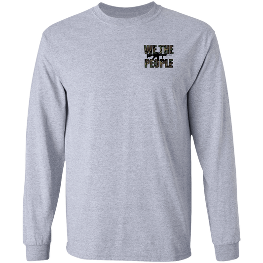We the People Don't Tread on Me Gadsden Flag Double Sided Long Sleeve T-Shirt