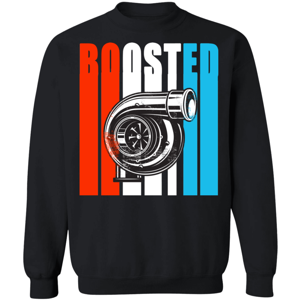 Boosted3 Boosted Turbo Racing Gapped Crewneck Sweatshirt
