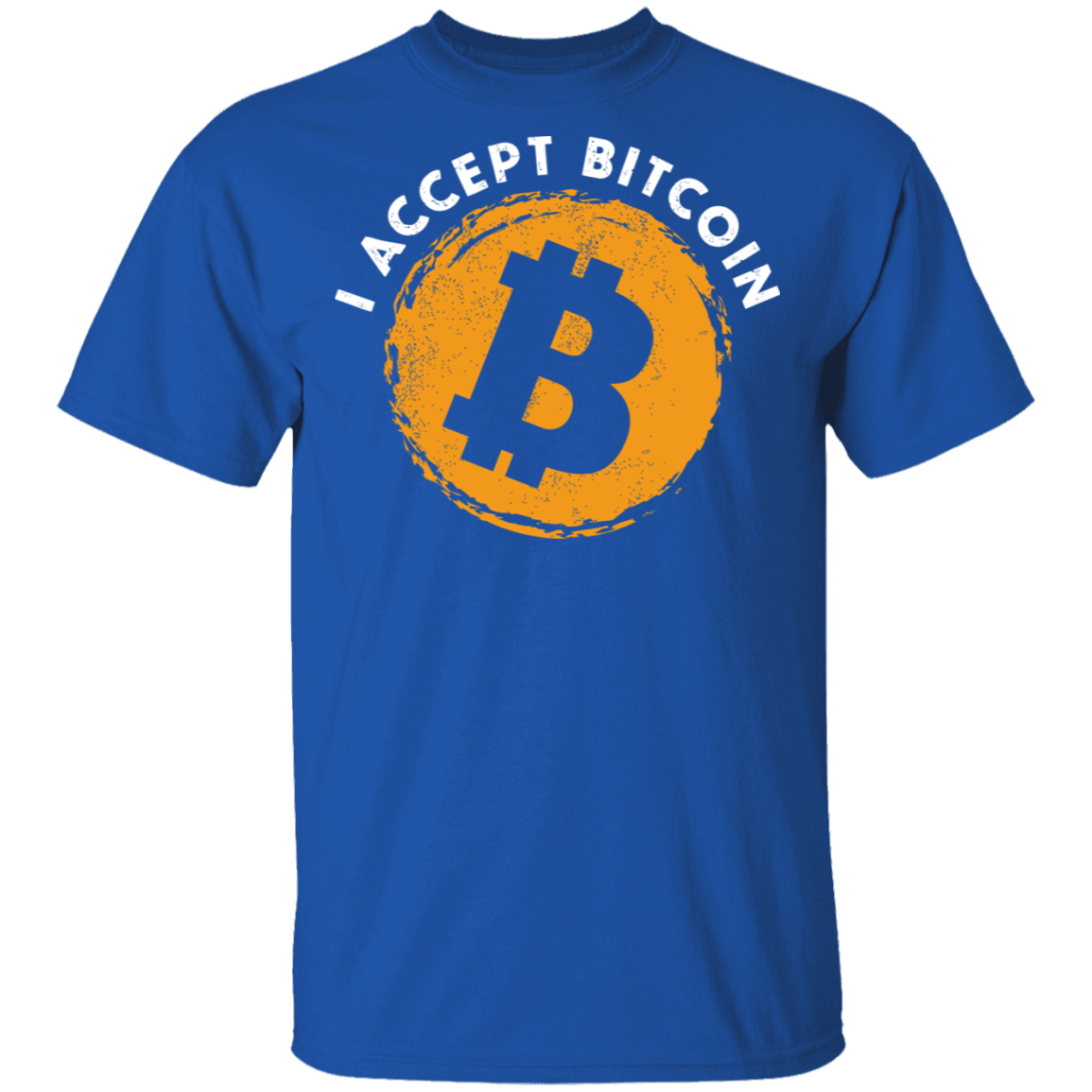 I Accept Bitcoin BTC Cryptocurrency T-Shirt