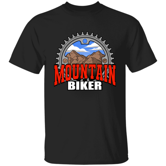 Mountain Biker Scenery Youth T-Shirt