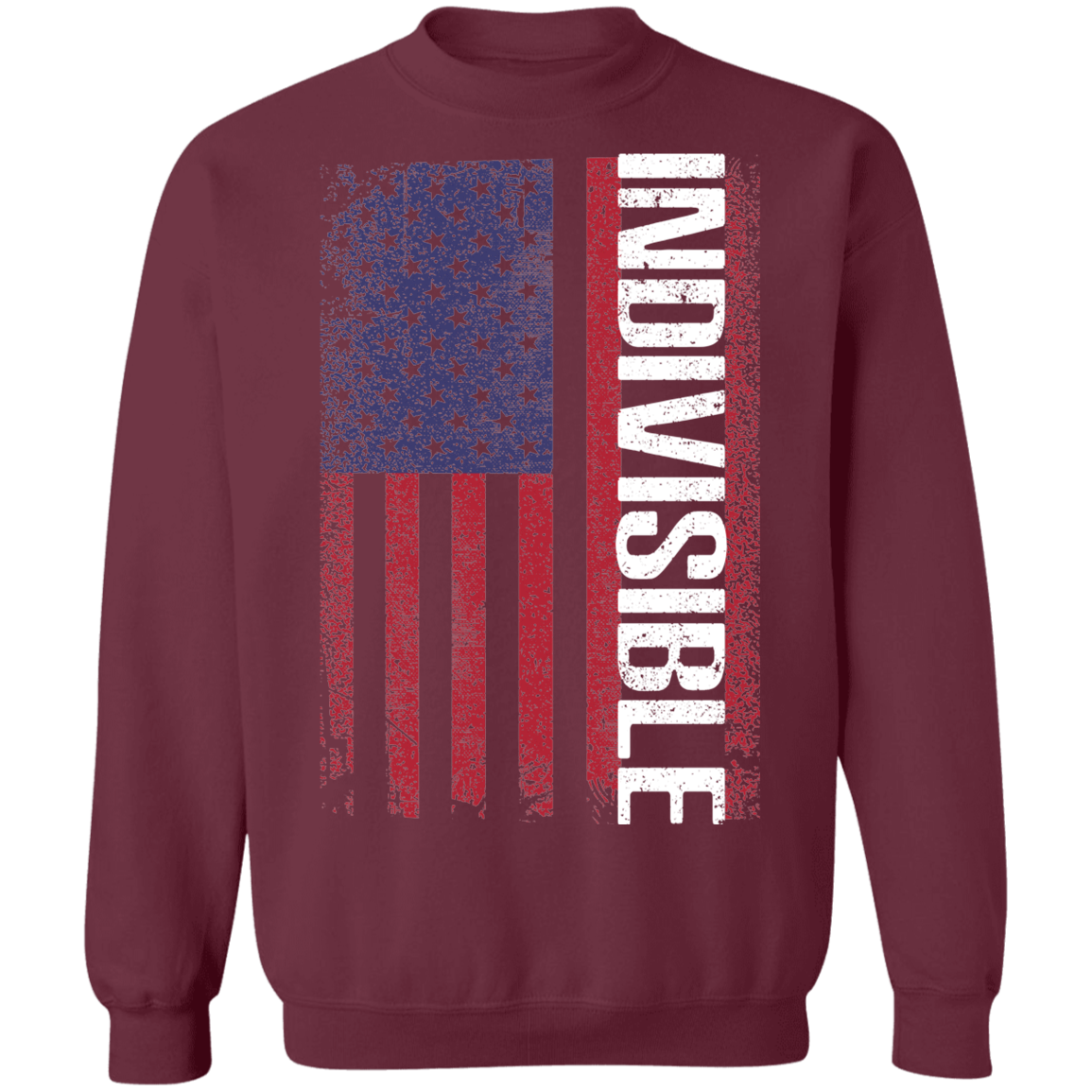 Indivisible American Flag USA Crewneck Sweatshirt