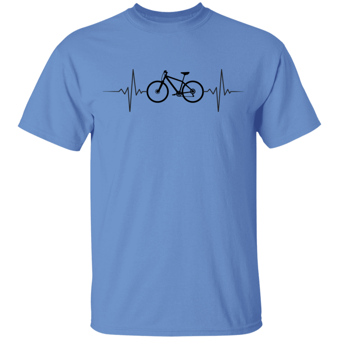 Mountain Biking Biker Heartbeat Youth T-Shirt