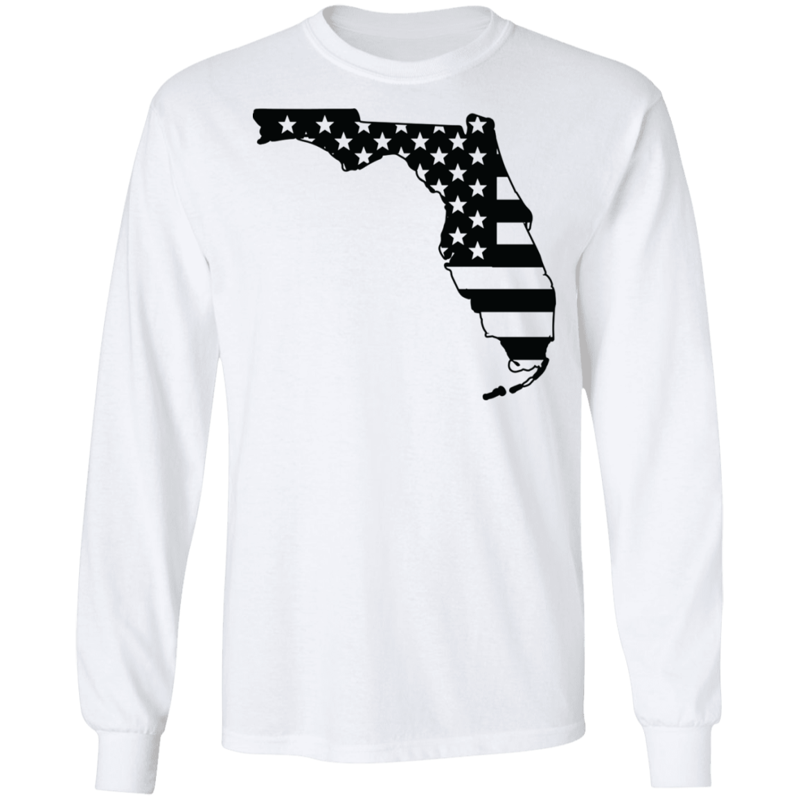 Florida American Flag State Long Sleeve T-Shirt