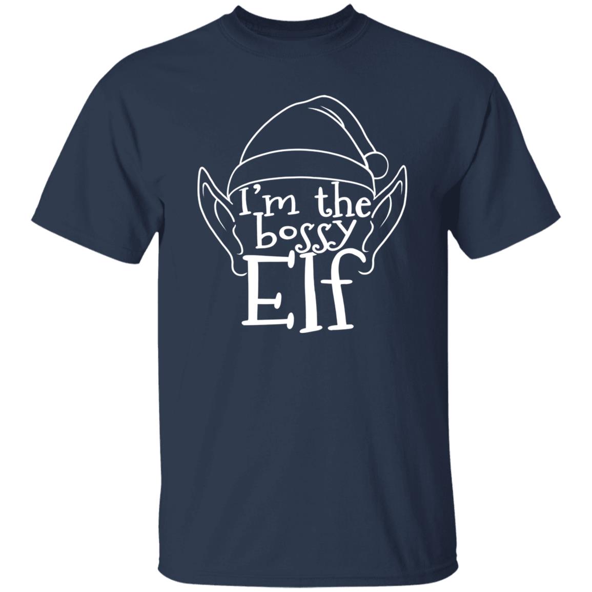 I'm The Bossy Elf Funny Christmas T-Shirt