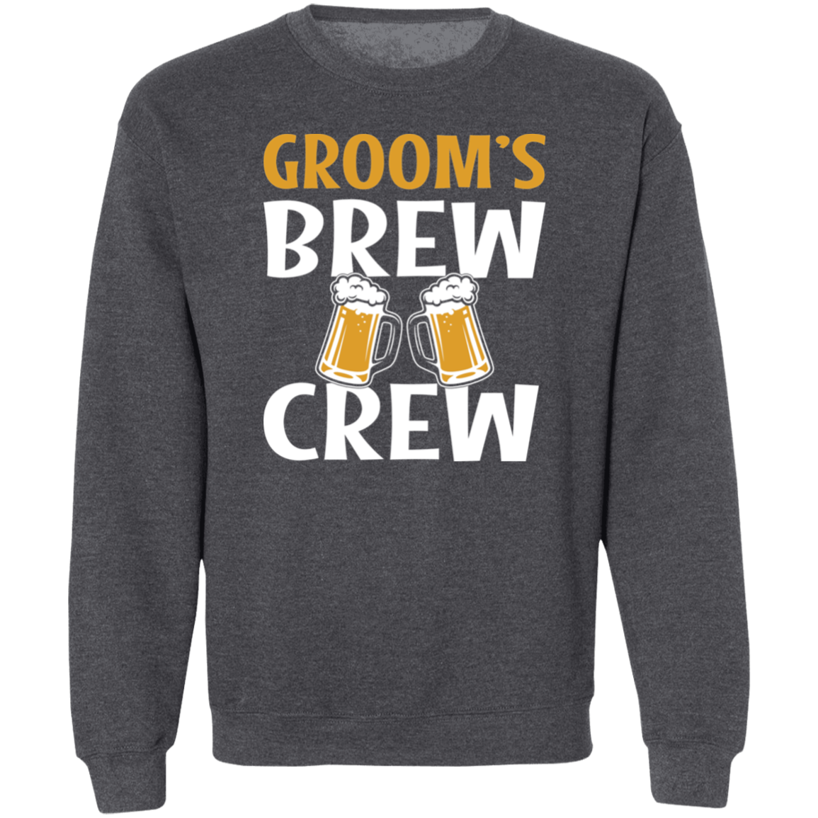 Bachelor Party Groom's Brew Crew Funny Crewneck Sweatshirt