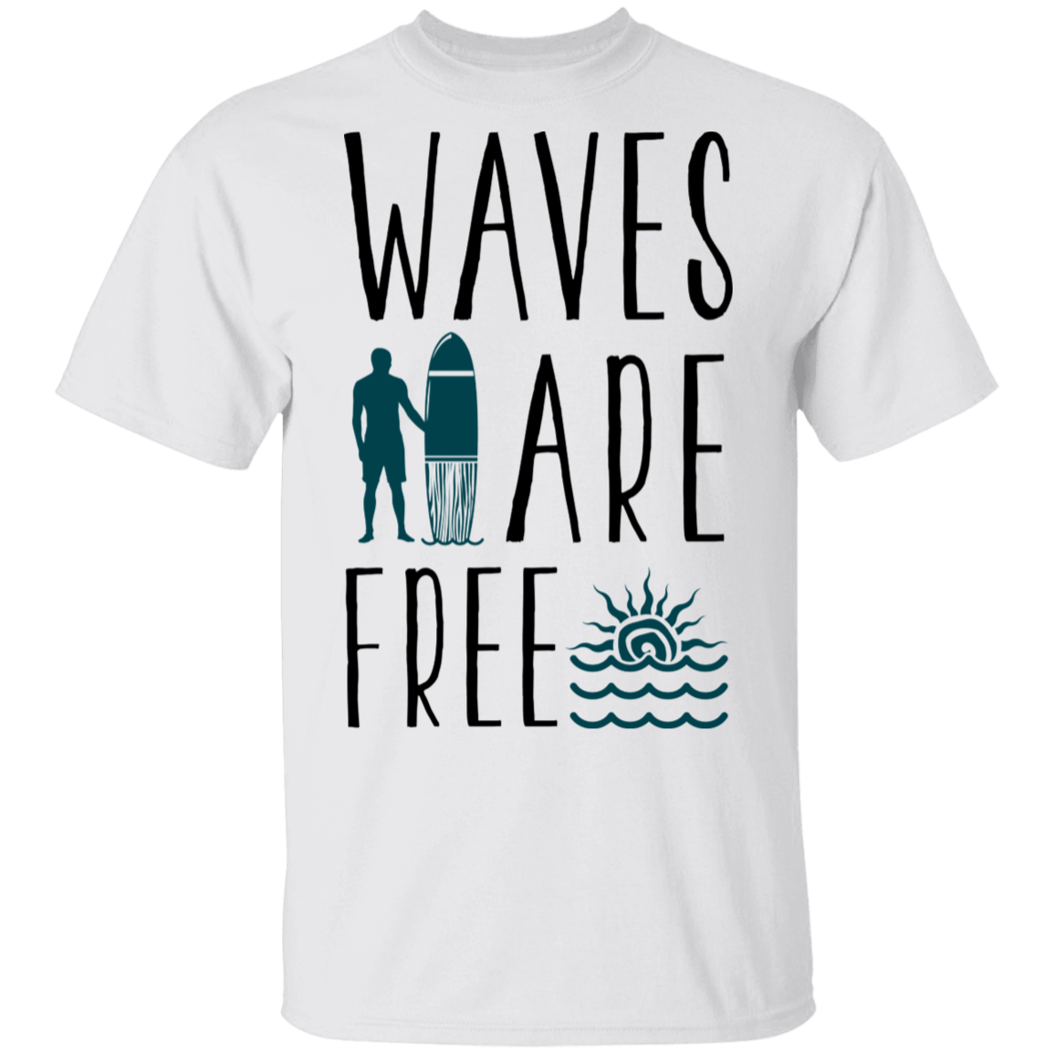 Waves Are Free Surfing T-Shirt