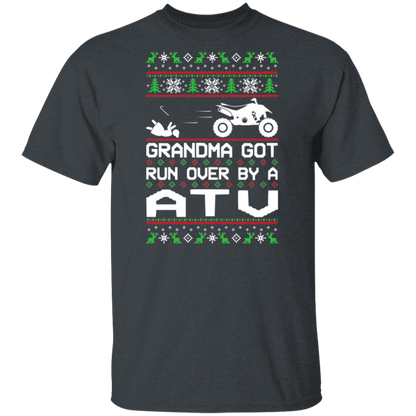ATV 4-Wheeler Grandma Got Run Over  Ugly Christmas T-Shirt