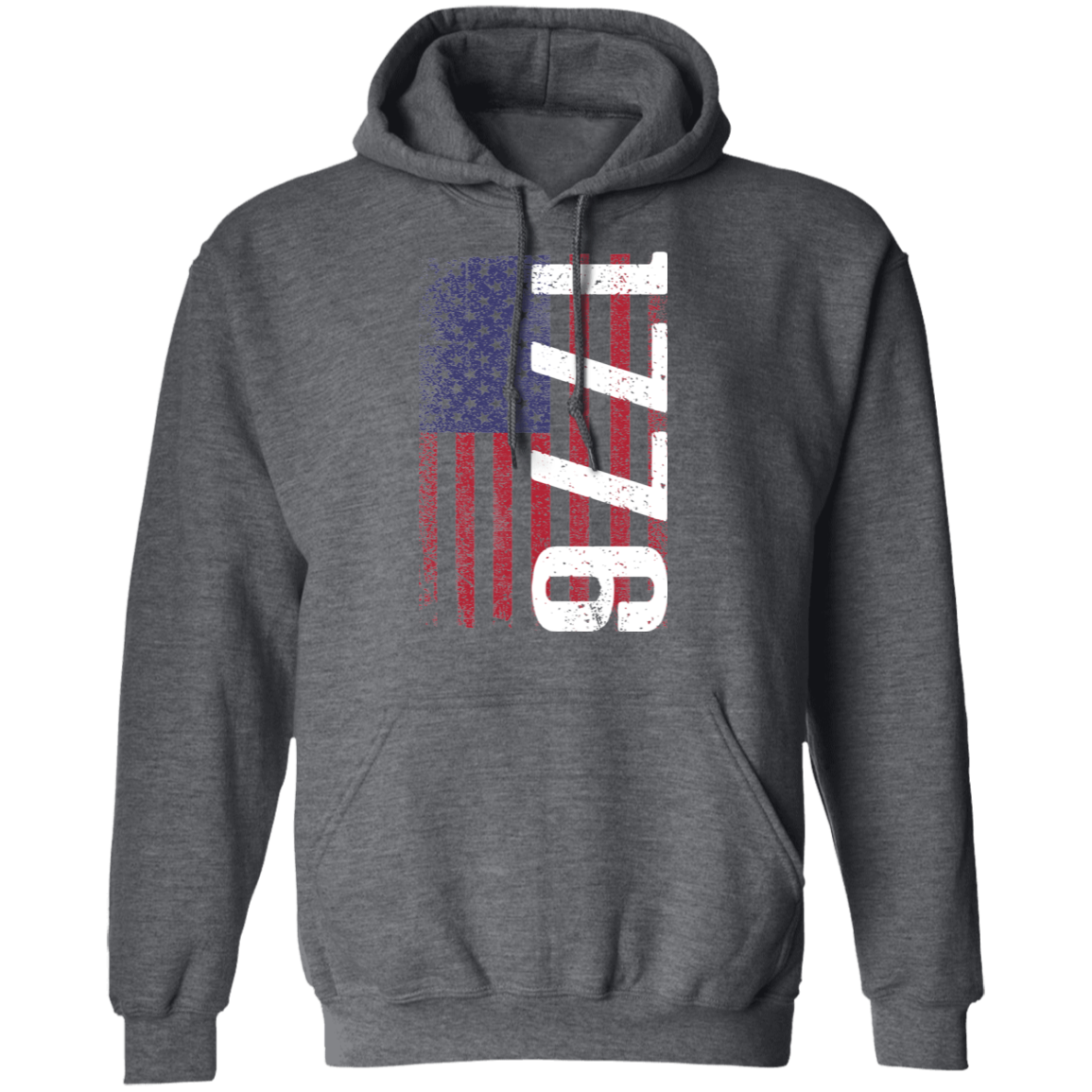 1776 American Flag USA  Pullover Hoodie