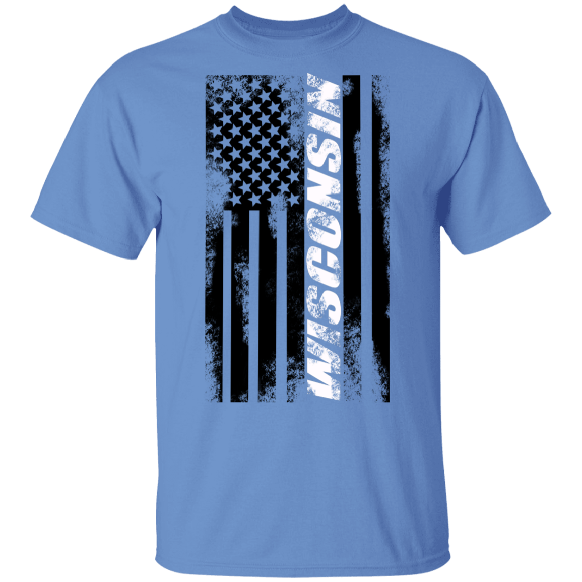Wisconsin American Flag T-Shirt