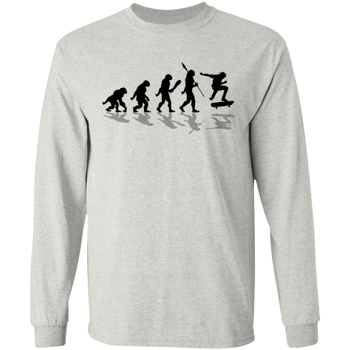 Evolution of Skateboarding Skating Long Sleeve T-Shirt