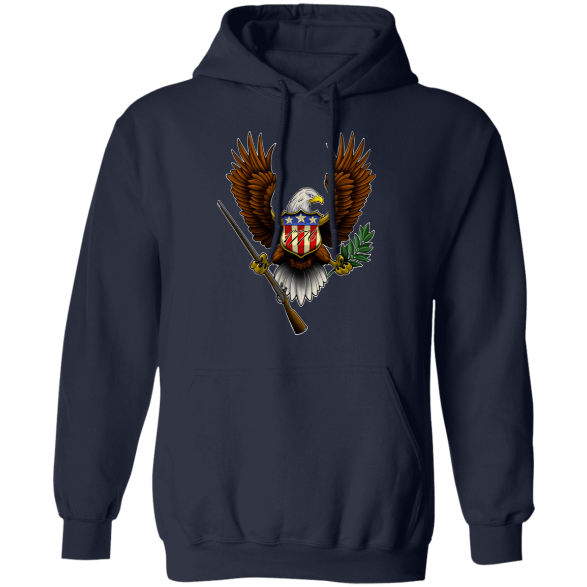 1776 American Bald Eagle Pullover Hoodie