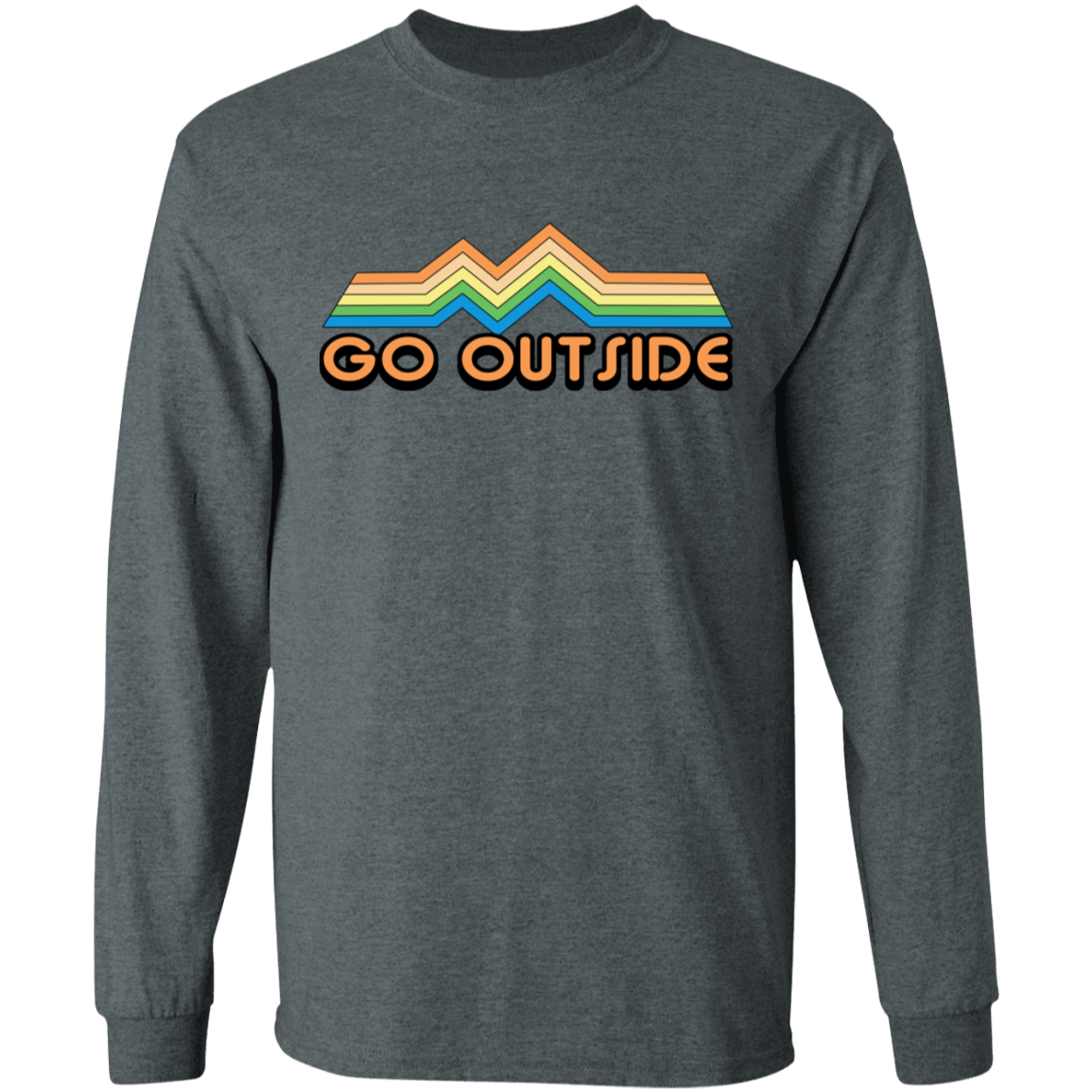 Go Outside Camping Nature Bright Long Sleeve T-Shirt
