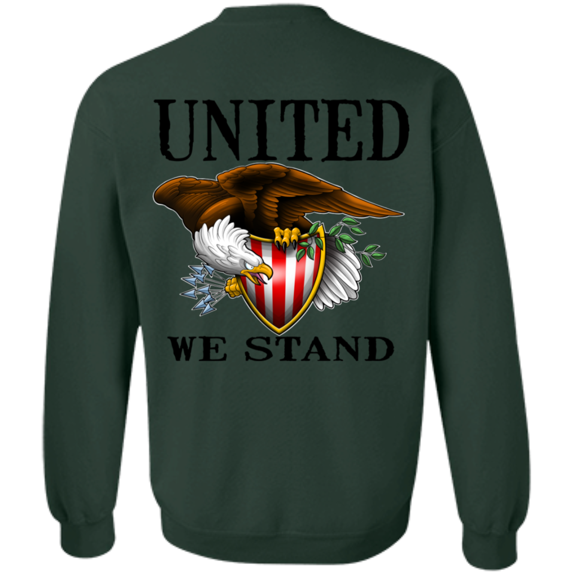 We the People United We Stand Double Sided Crewneck Sweatshirt