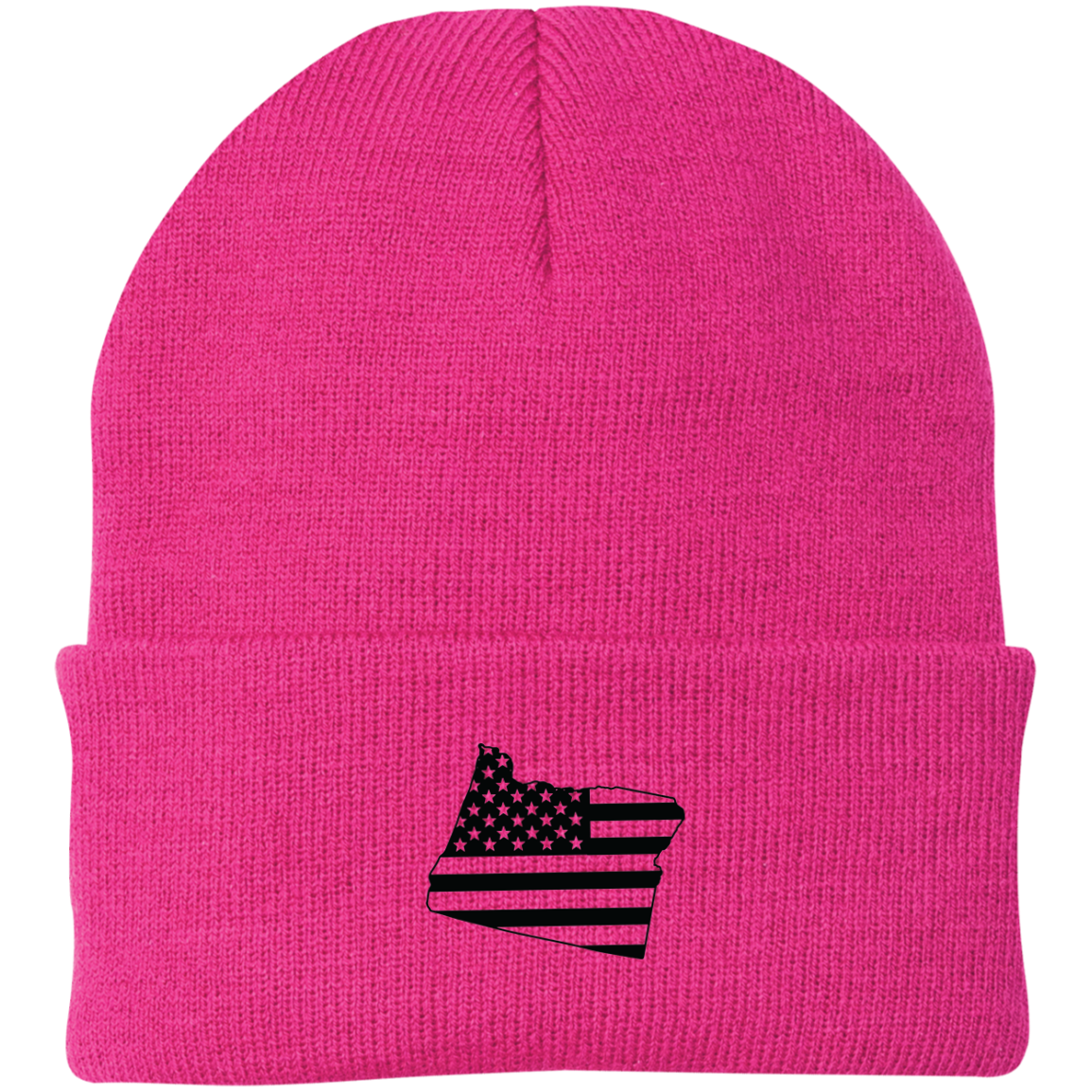 Oregon State American Flag Beanie Cap