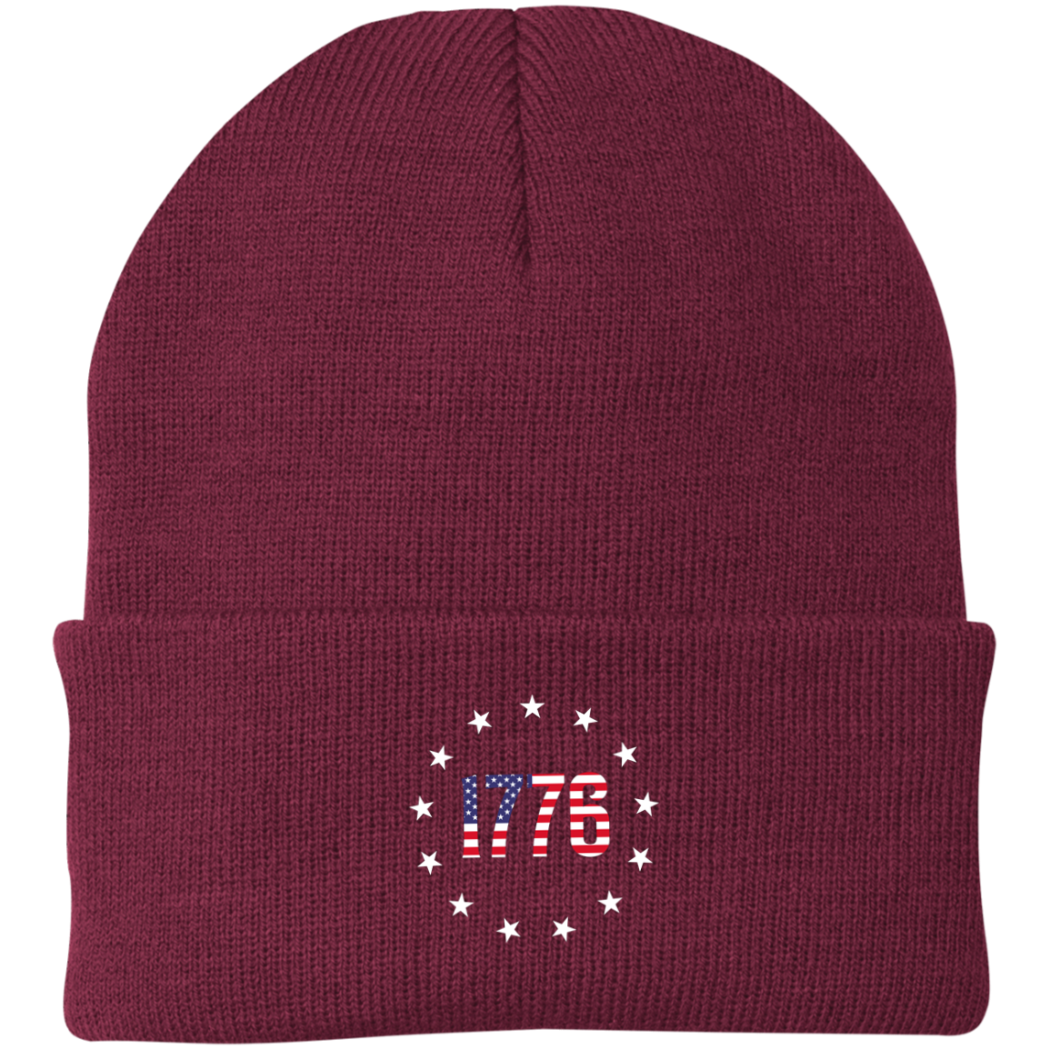 1776 Betsy Ross American Flag Beanie Cap