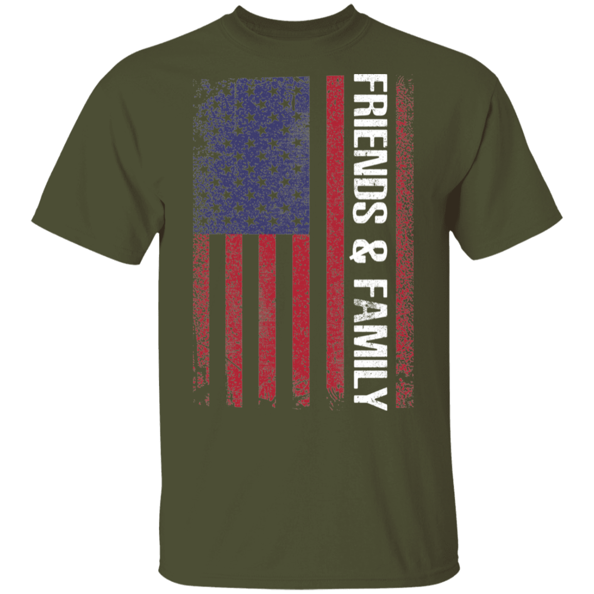 Friends & Family American Flag  T-Shirt