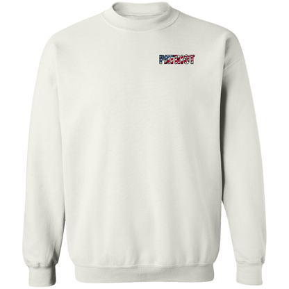 Patriot American Bald Eagle Double Sided Crewneck Sweatshirt