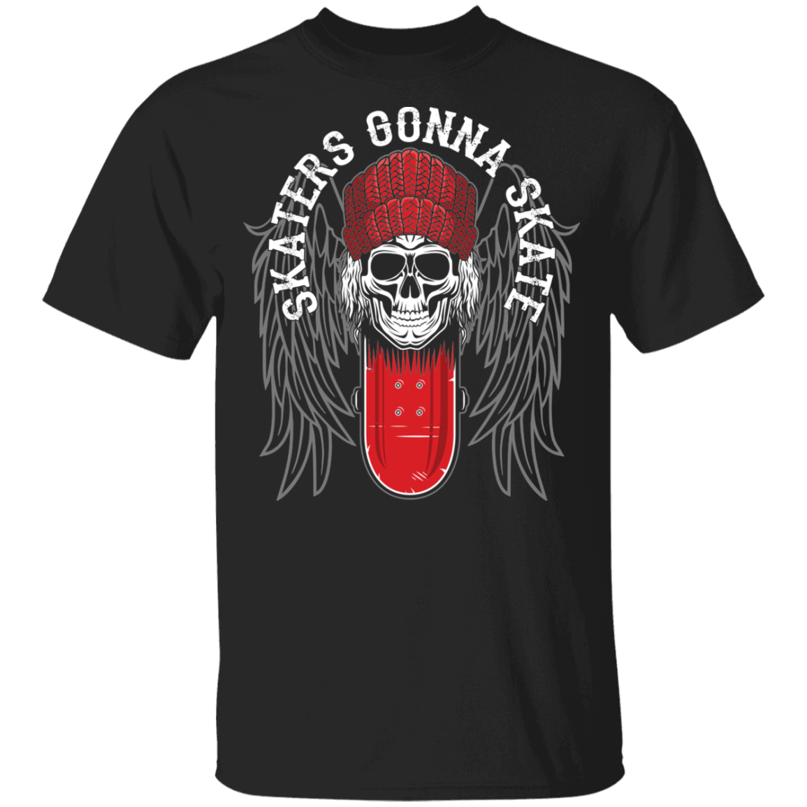 Skaters Gonna Skate Skateboarding Skull Youth T-Shirt