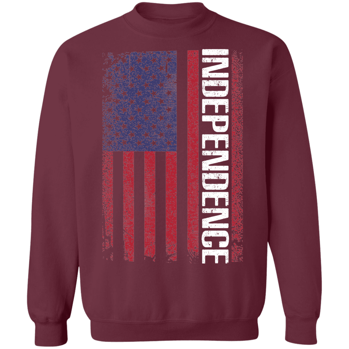 Independence American Flag USA Crewneck Sweatshirt