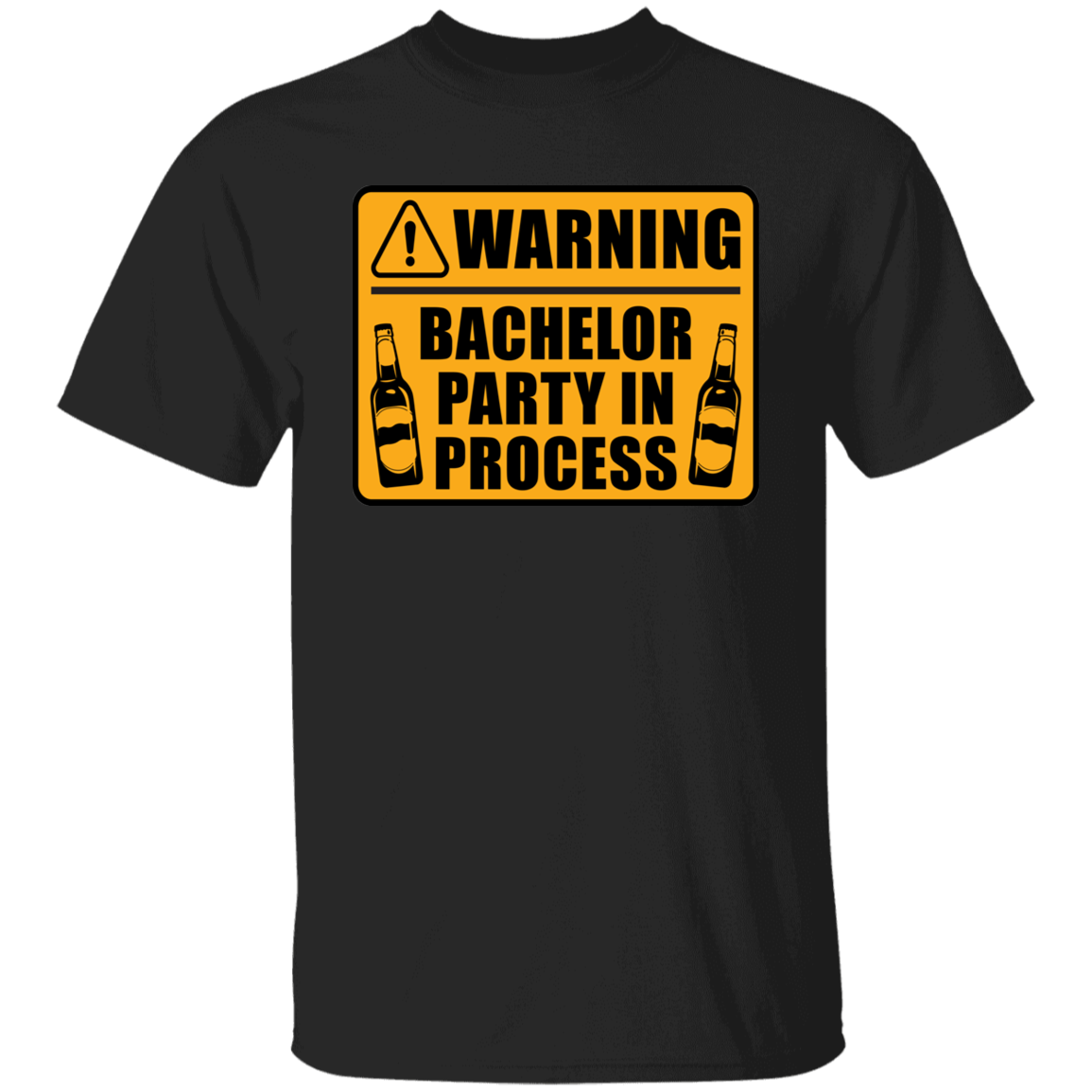 Funny Warning Bachelor Party In Process T-Shirt