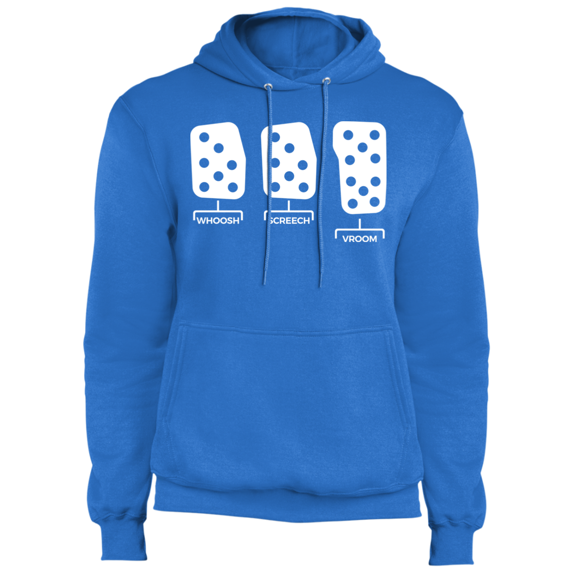Whoosh Screech Vroom Manual Stick Shift Boosted  Pullover Hoodie