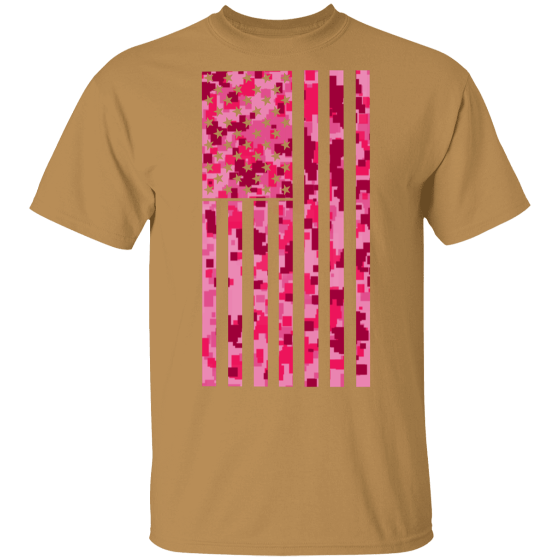 Pink American Flag T-Shirt