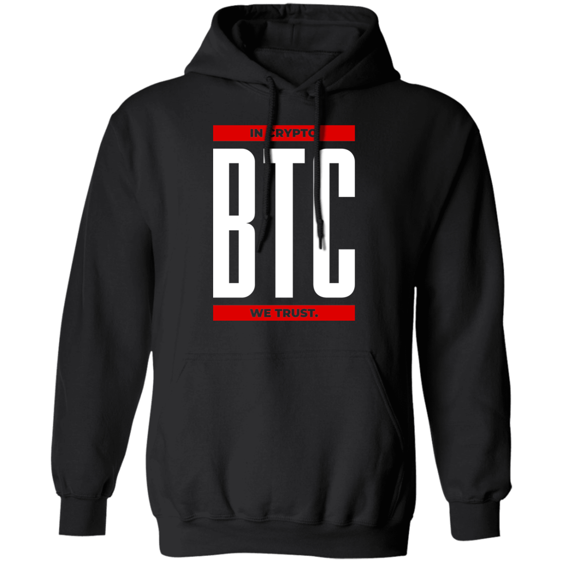 Bitcoin BTC In Crypto We Trust Cryptocurrency Pullover Hoodie