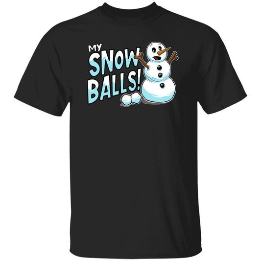 My Snow Balls Funny Snowman Christmas T-Shirt