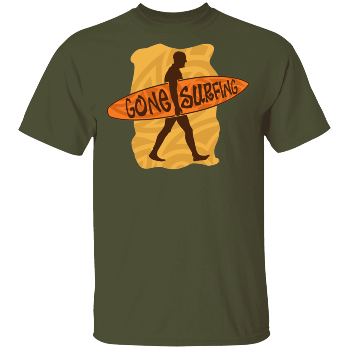 Gone Surfing Ocean Beach T-Shirt