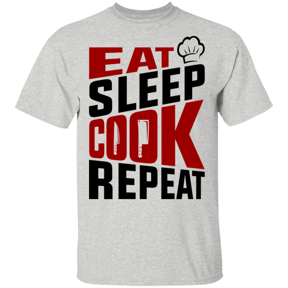 Eat Sleep Cook Repeat Chef T-Shirt