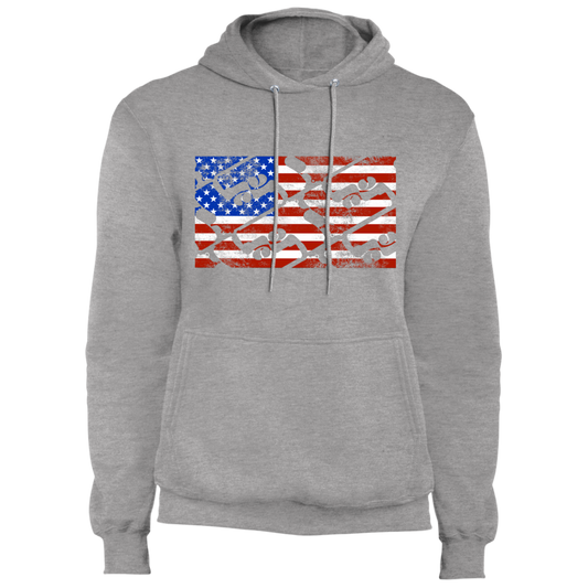 Handgun Pistol Firearm American Flag Pullover Hoodie