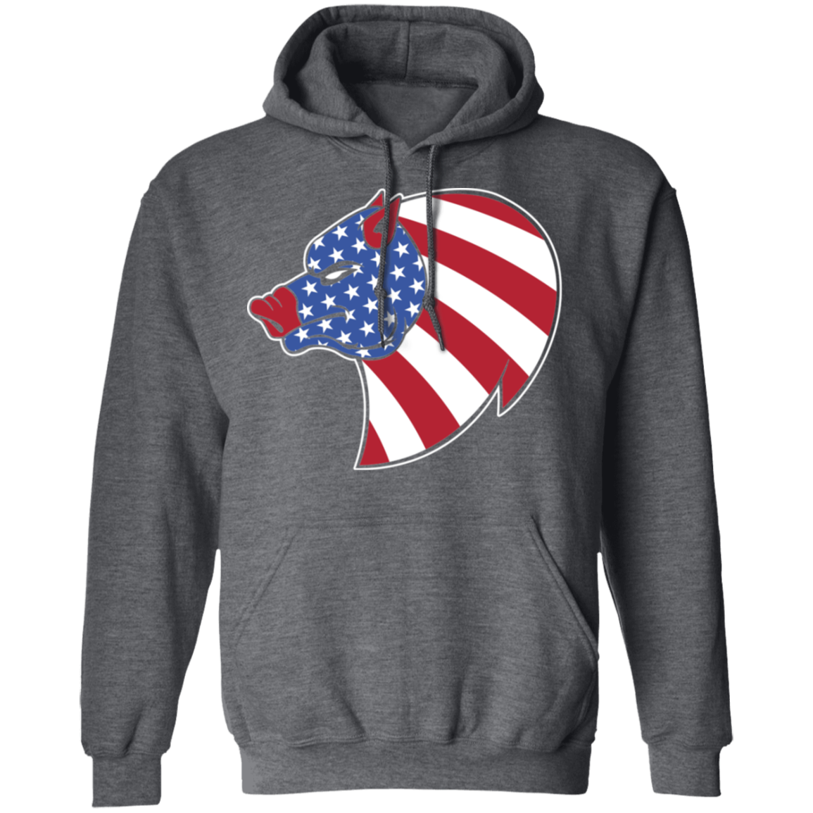 Pig Hog American Flag USA Pullover Hoodie