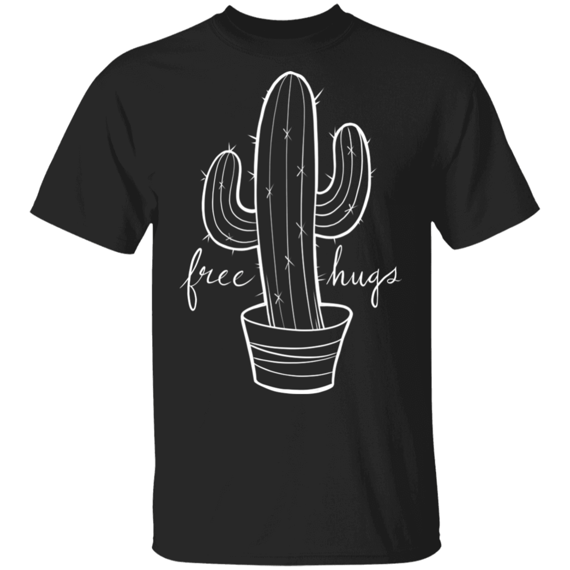 Free Hugs Cactus Funny T-Shirt