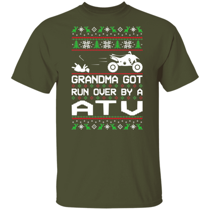 ATV 4-Wheeler Grandma Got Run Over  Ugly Christmas T-Shirt