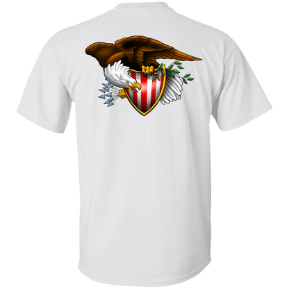 Patriot American Bald Eagle Double Sided T-Shirt