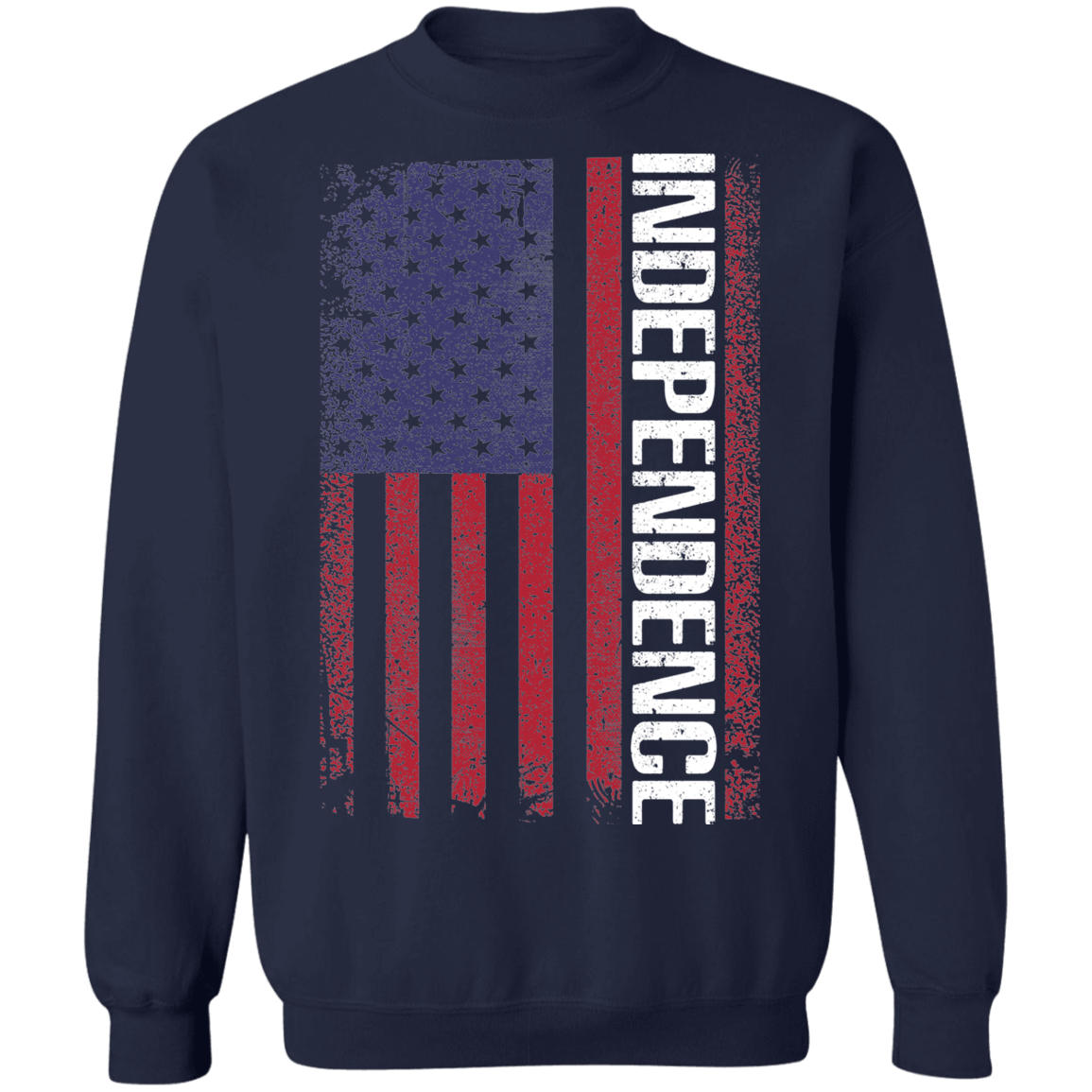 Independence American Flag USA Crewneck Sweatshirt