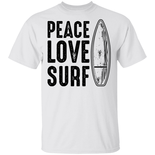 Peace Love Surf Ocean Beach T-Shirt