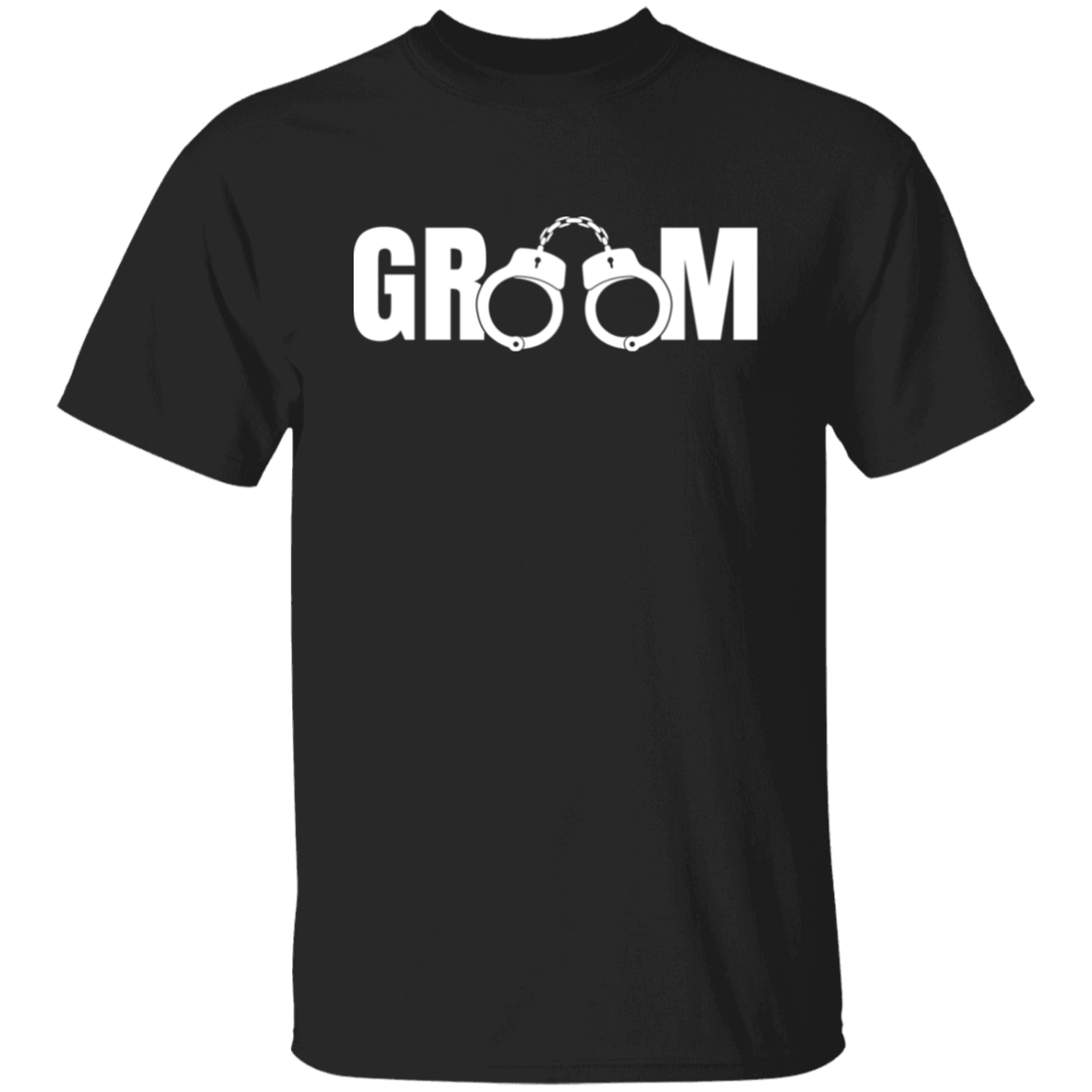 Bachelor Party Wedding Funny Groom Handcuffs T-Shirt