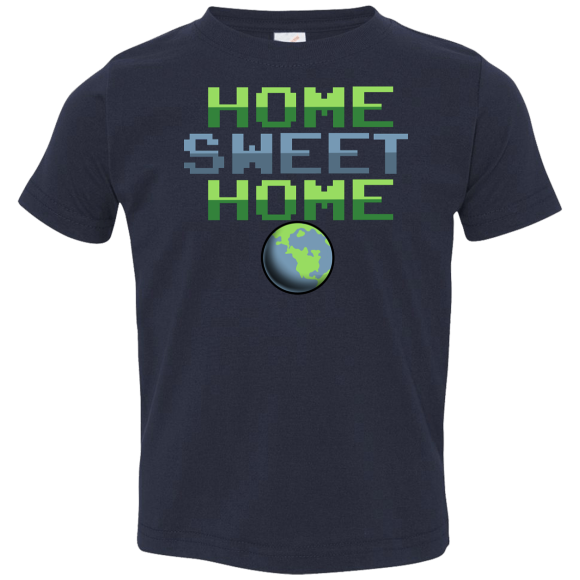 Toddler Space Planet Earth Home Sweet Jersey T-Shirt