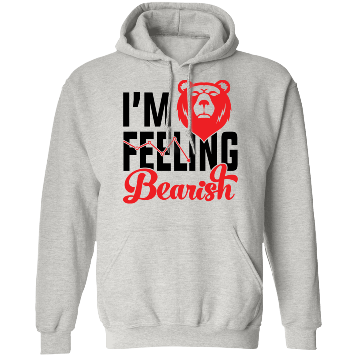 I'm Feeling Bearish Stocks Technical Analysis Pullover Hoodie