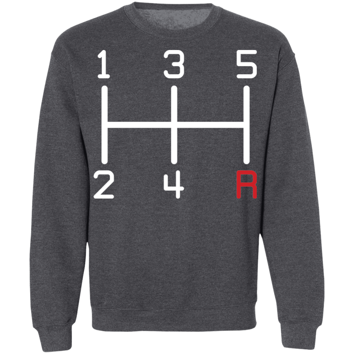 5-Speed Manual Stick Shift Crewneck Sweatshirt