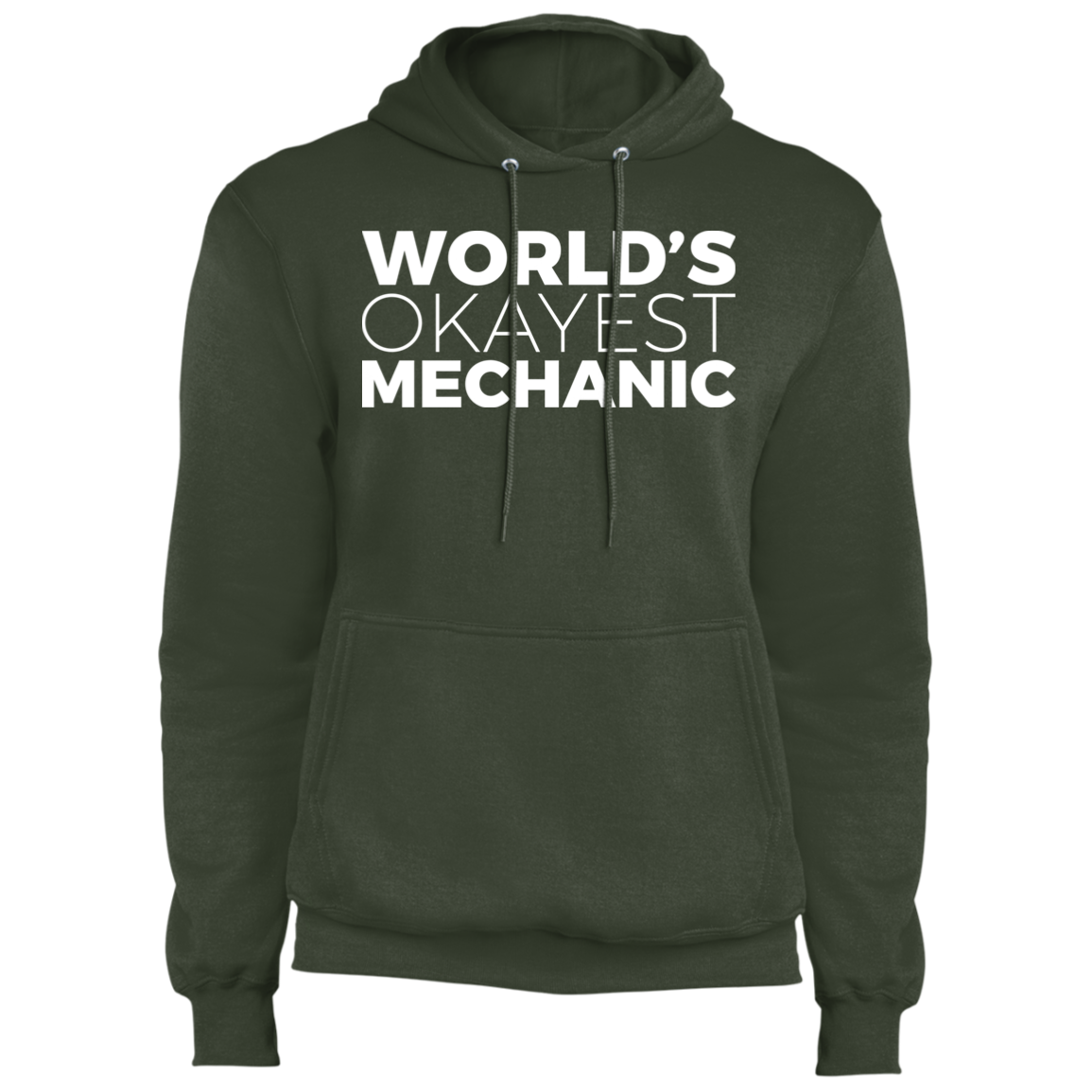 World's Okayest Mechanic Automotive Pullover Hoodie