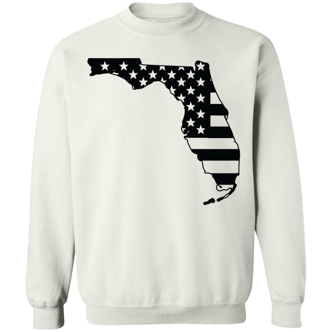Florida State American Flag USA Crewneck  Sweatshirt