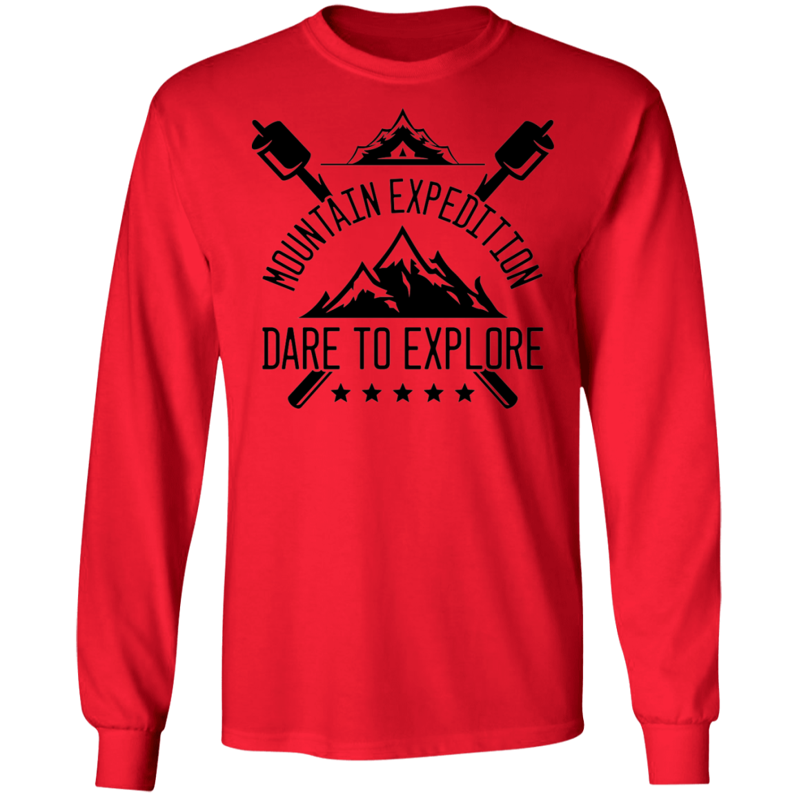 Mountain Expedition Dare To Explore Camping Long Sleeve T-Shirt