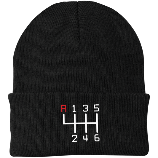 6 Speed Manual Stick Shift Beanie Cap