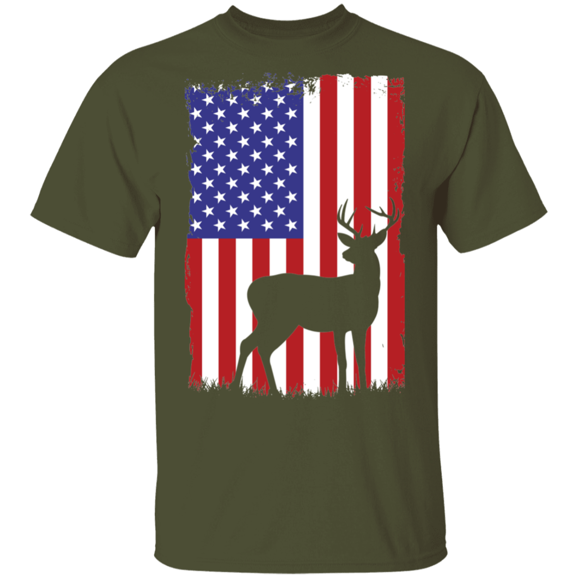 Hunting American Flag T-Shirt