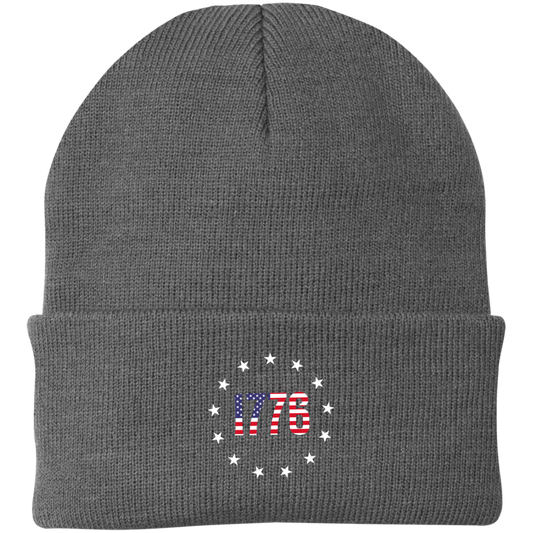 1776 Betsy Ross American Flag Beanie Cap